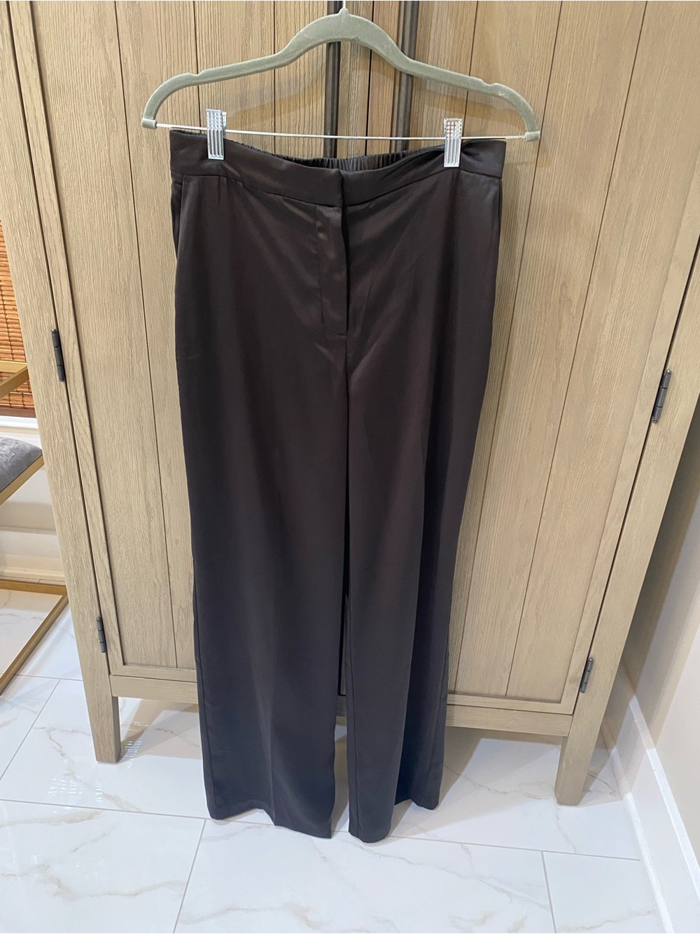 Rachel Zoe Black Satin Double-Breasted Blazer & Trousers with Gold Buttons - Picture 5 of 5